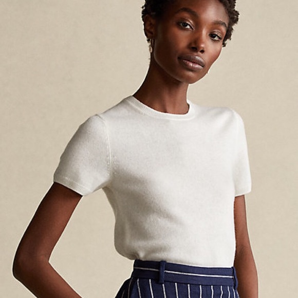 RALPH LAUREN cashmere sweater short sleeves soft - Picture 4 of 6